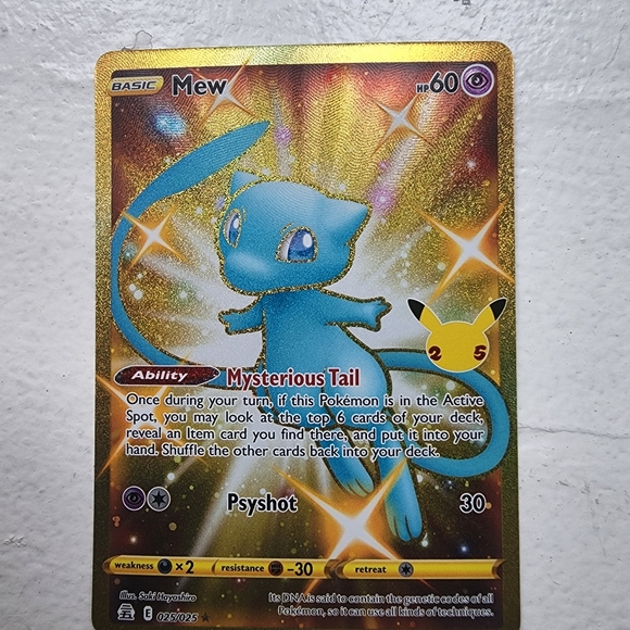 Original Mysterious Tail SR 025/025 celebration Pokemon - Picture 1 of 3